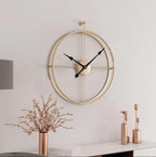 Horloge murale steampunk minimaliste