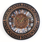 Horloge ronde ancienne d’inspiration steampunk