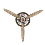 Horloge steampunk à hélice d’avion
