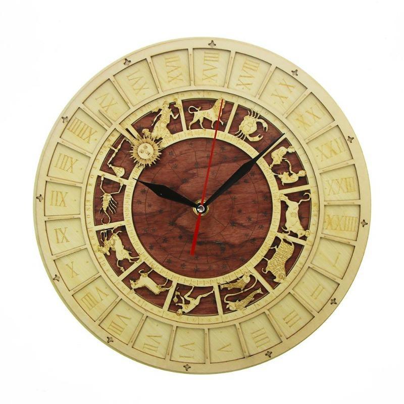 Horloge steampunk avec signe astrologique