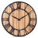 Horloge Steampunk Industrielle En Bois Et Métal