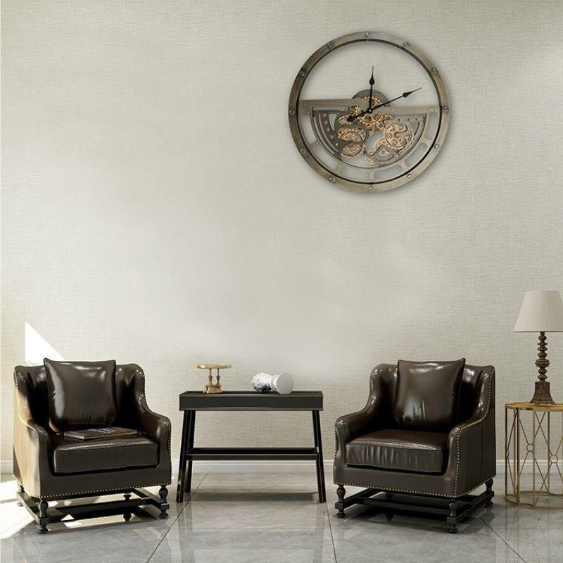 Horloge steampunk murale au design industriel
