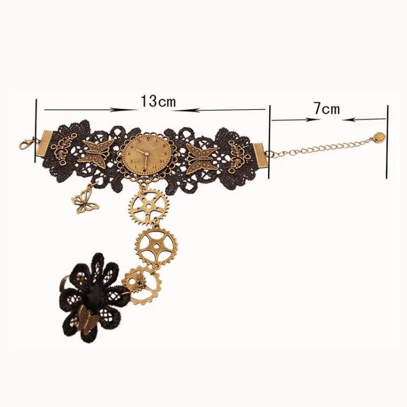 Horloge steampunk sur bracelet
