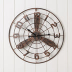 Horloge steampunk sur le thème de l’aviation