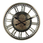 Horloge steampunk vintage à mécanisme apparent