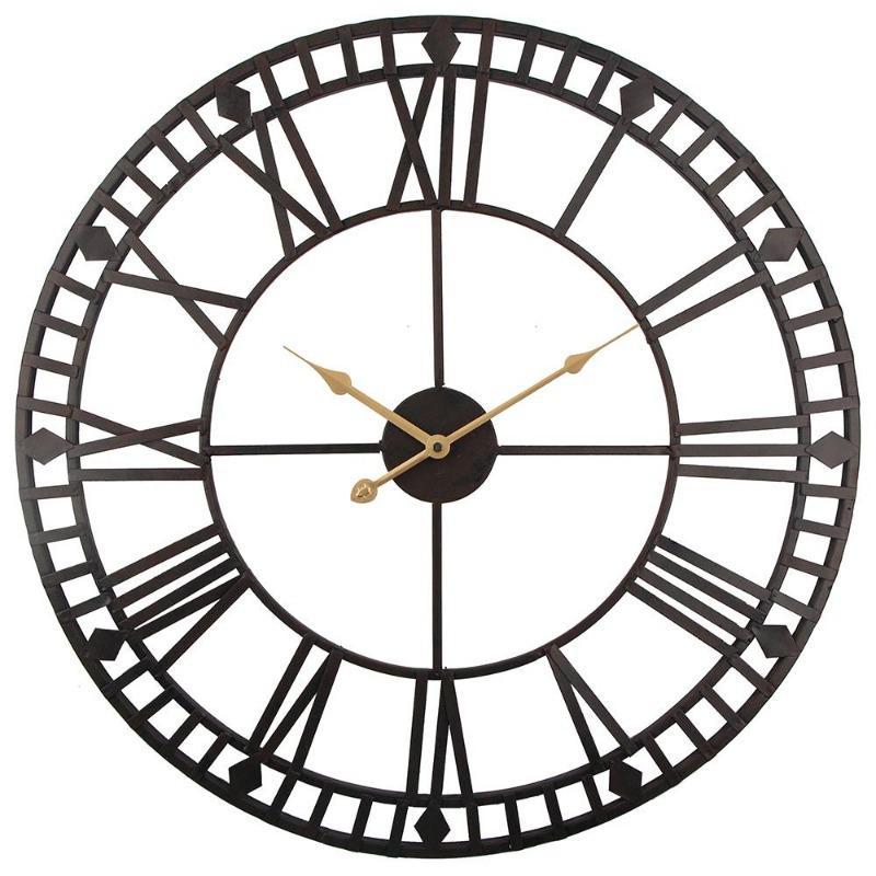 Horloge steampunk vintage de 60 cm