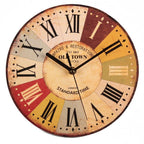 Horloge vintage en bois pour le mur