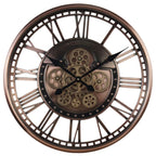 Horloge vintage steampunk avec mécanisme apparent