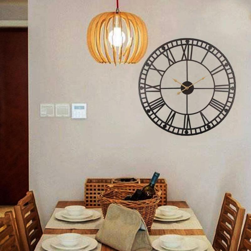 Horloge vintage steampunk format 60 cm