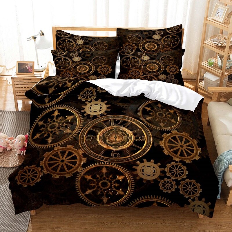 Housse de couette style steampunk