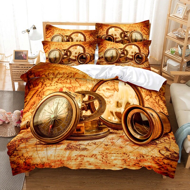 Housse pour couette au design steampunk