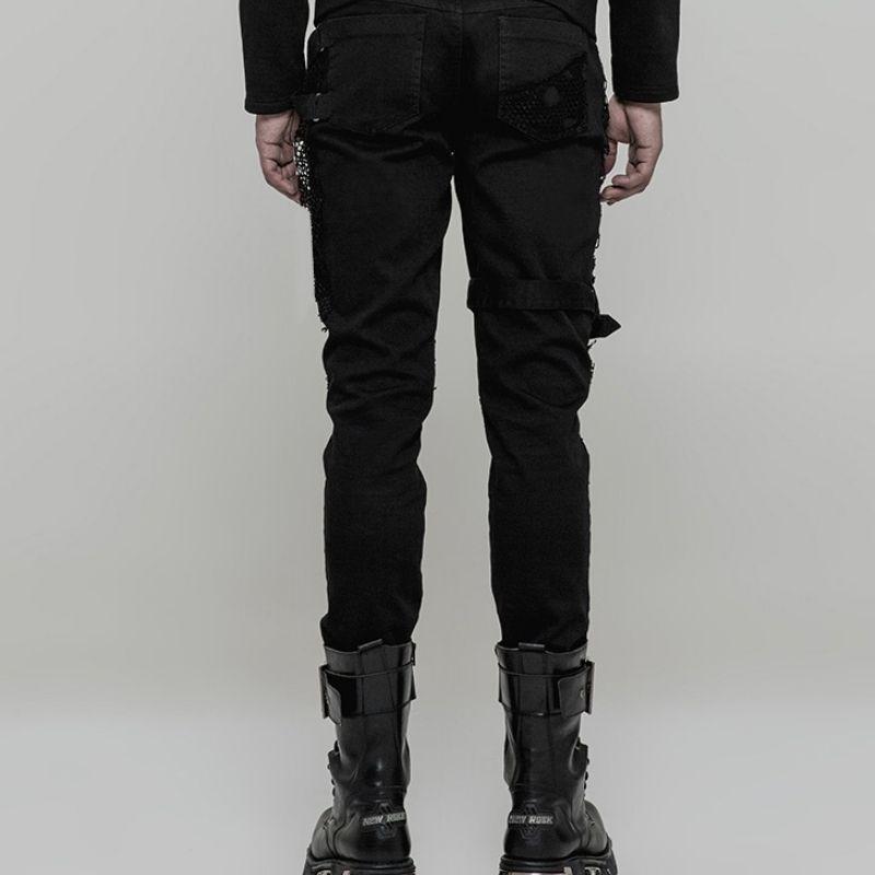 Jean au style rock punk
