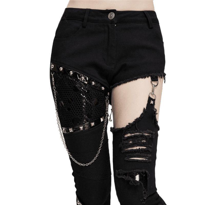 Jean pour femme d'inspiration punk