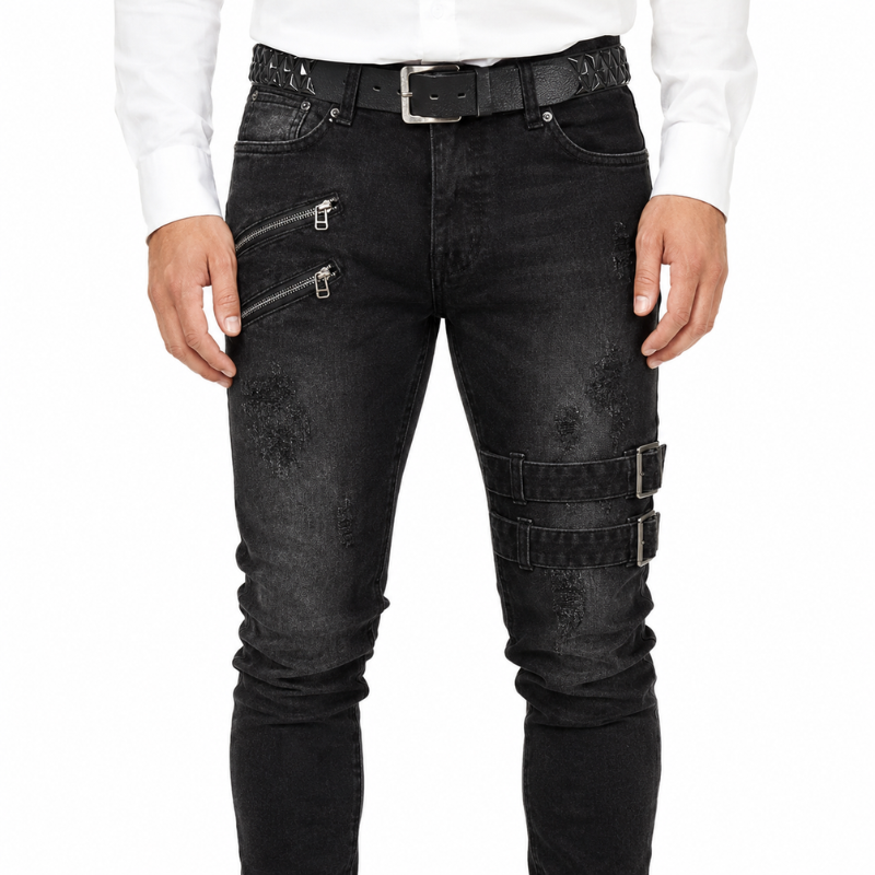Jean pour homme au style punk