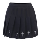 Jupe courte noire gothique