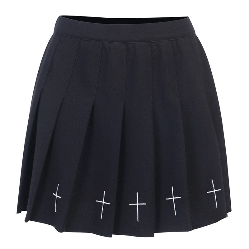 Jupe courte noire gothique
