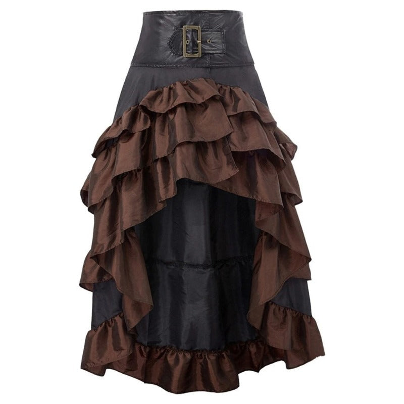 Jupe de style steampunk à volants
