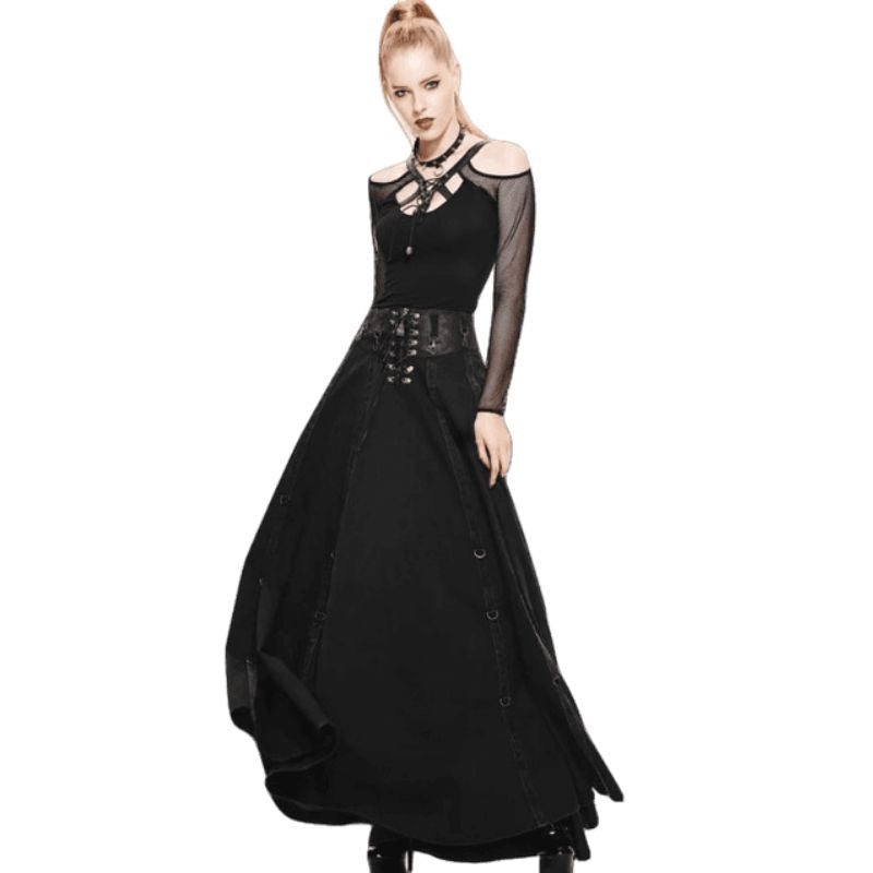 Jupe gothique longue de style punk