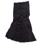 Jupe longue de style gothique noire