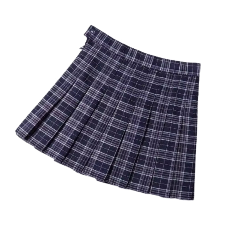 Jupe plissée format mini taille haute