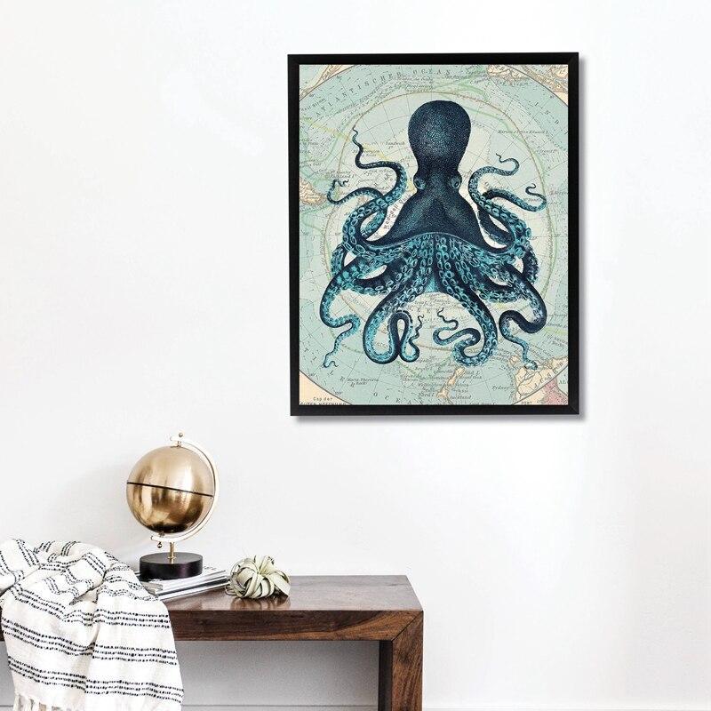 Kraken en tableau décoratif