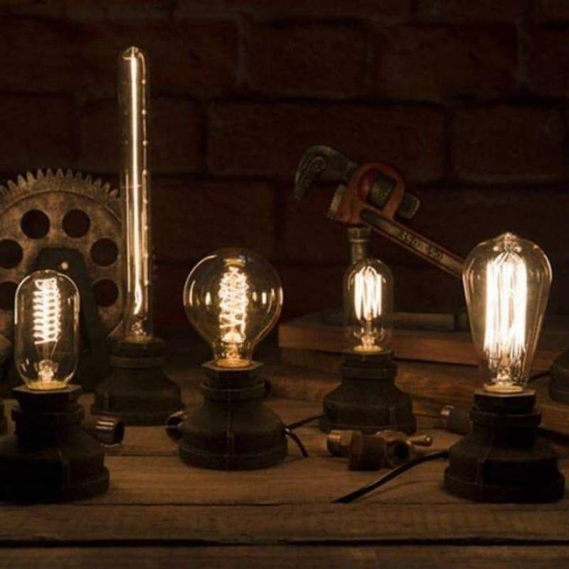 Lampe de bureau au style steampunk