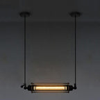 Lampe industrielle en tube style steampunk