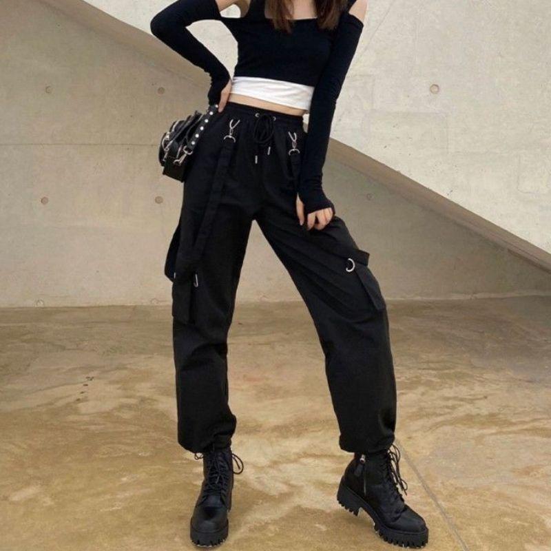 Large pantalon au style steampunk gothique