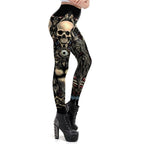 Legging motif tête de mort