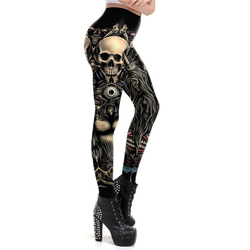 Legging motif tête de mort