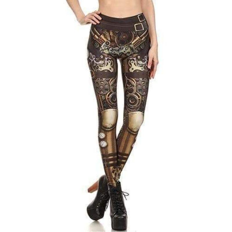 Legging steampunk à engrenage
