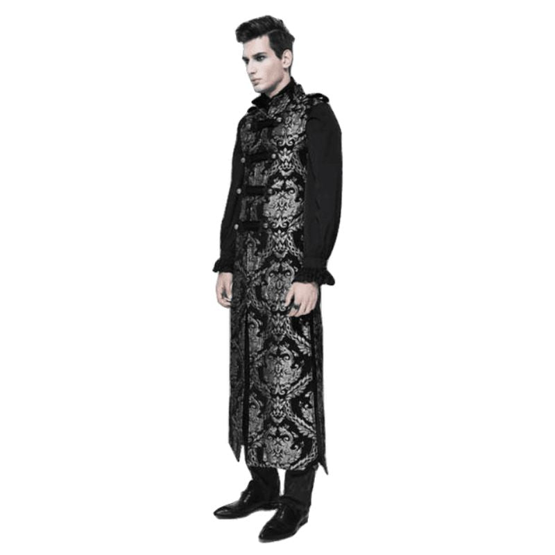 Long gilet gothique sans manches