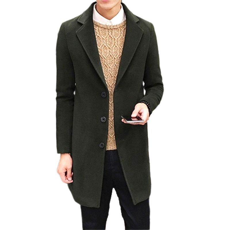 Long manteau caban masculin