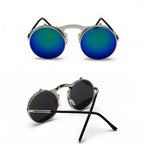 Lunettes à double verre style steampunk