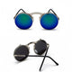 Argent avec Verres Verts Bleus