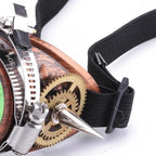 Lunettes au look steampunk avec monocle