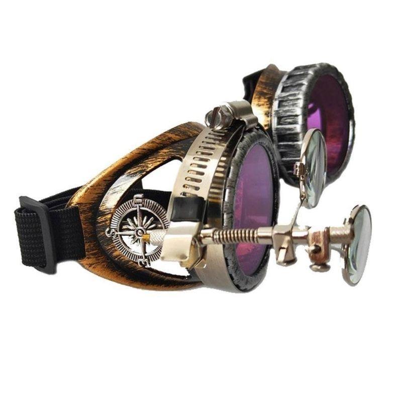 Lunettes au look steampunk rétro-futuriste