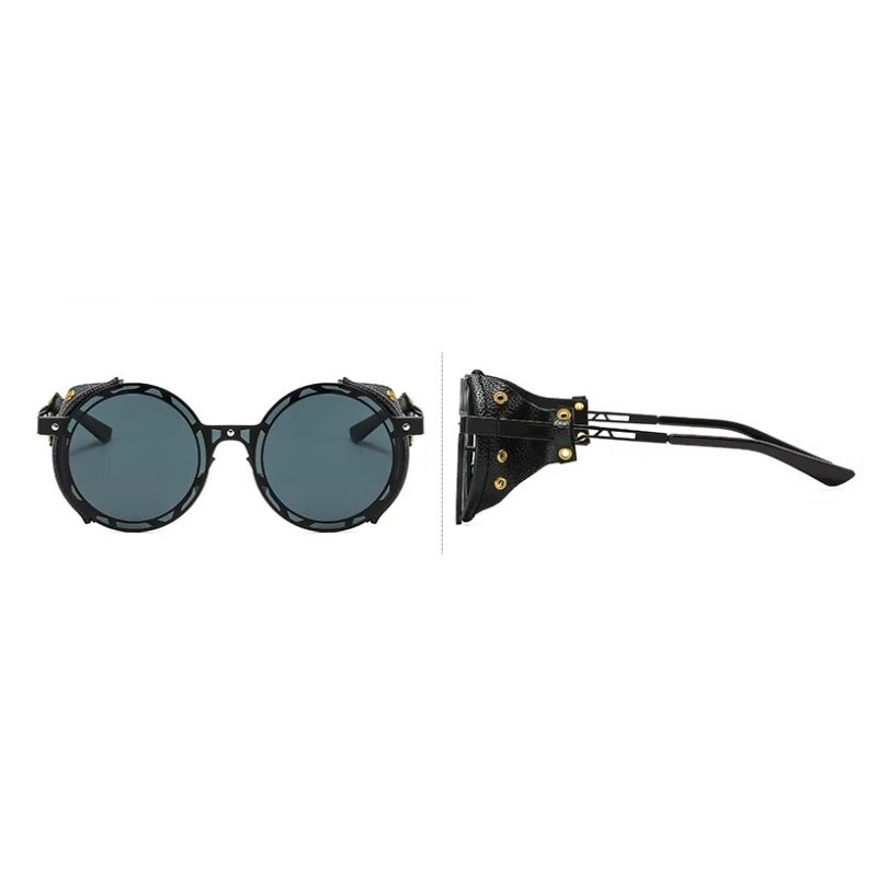 Lunettes avec simili au style vintage solaire