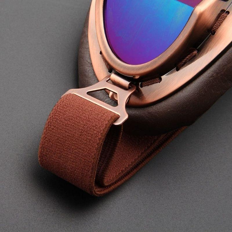 Lunettes aviateur à l’esthétique steampunk