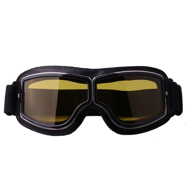 Lunettes de moto au style steampunk rétro