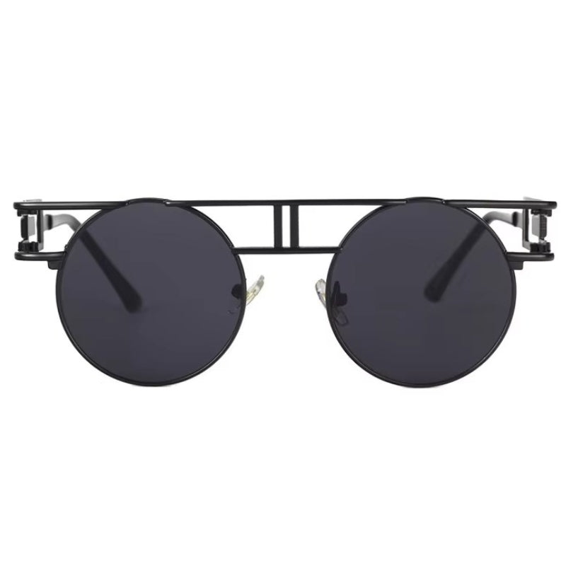 Lunettes de soleil à barre droite steampunk