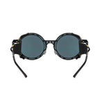 Lunettes de soleil au look vintage avec simili