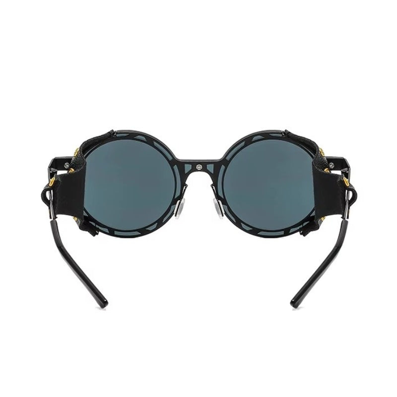 Lunettes de soleil au look vintage avec simili