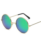 Lunettes de soleil au style vintage rond pour femme
