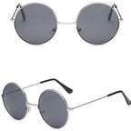Lunettes de soleil féminines rondes au look vintage