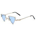 Lunettes de soleil forme triangle style steampunk