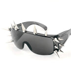 Lunettes de soleil gothiques rectangulaires