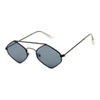 Lunettes de soleil hexagonales pour femme