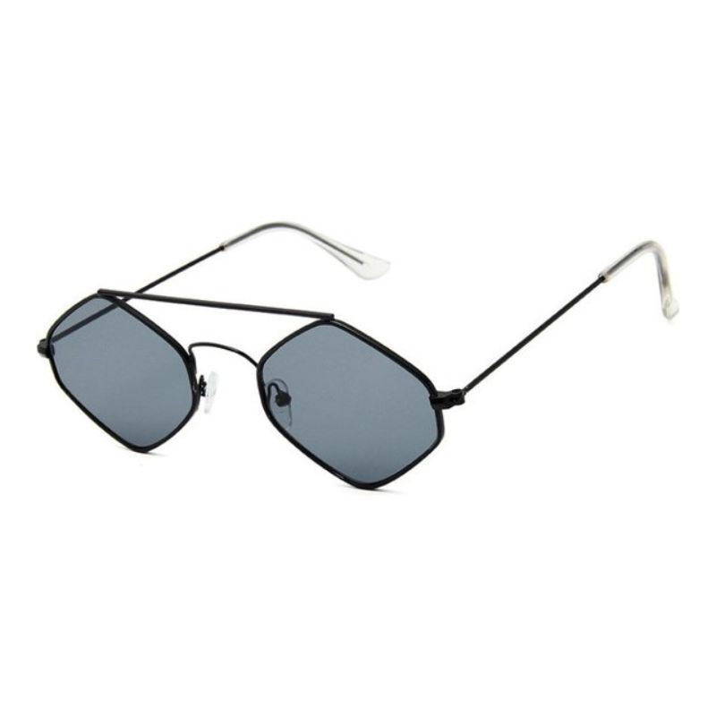 Lunettes de soleil hexagonales pour femme