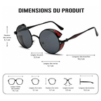 Lunettes de soleil homme au style steampunk